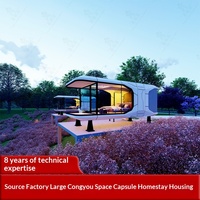 Hoteles Cápsula Prefabricados Modulares con Estructura de Acero y Paneles Compuestos de Aluminio, Oficinas Creativas al Aire Libre