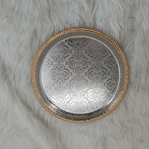 New Arrival ramadan trang trí nội thất Arabic trang trí vàng kim loại đường trái cây Snack kẹo phục vụ khay - Product Image 3