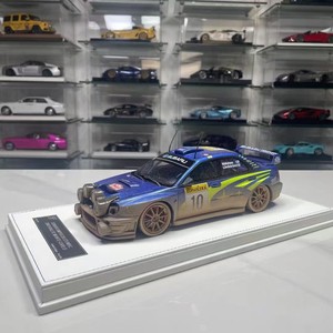 Espositore SJF STI IMPREZA STI WRC 1:18 in resina (modello normale) (versione terreno fangoso) - Product Image 4
