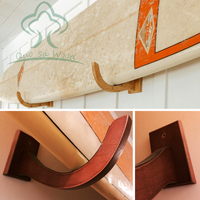 Support mural en bois durable pour planches de surf, snowboard, longboard et wakeboard – Présentoir de rangement pour planches de surf
