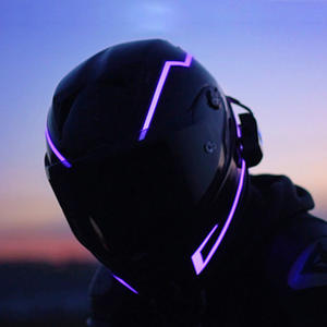 Bande lumineuse clignotante El Tape pour casque Bande LED clignotante Design personnalisé Bande lumineuse pour casque de <span class=keywords><strong>moto</strong></span> avec plusieurs couleurs - Product Image 3