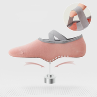 Yoga-Grip-Socken Rutschfeste Anti-Rutsch-Pilates-Socken mit Eigenem Logo Atmungsaktiv Schnelltrocknend für Frauen
