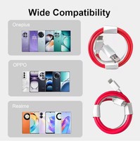 Câble USB original de type C 100W 80W 65W One Plus Type C SUPERVOOC câble USB chaîne cordon de charge rapide pour One Plus OPPO Realme