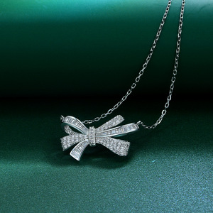 Fashion Designer 925 <b>Sterling</b> <b>Silver</b> Zircon Pendant <b>Necklace</b> Jewelry <b>Woman</b> butterfly <b>Necklaces</b> - Product Image 3