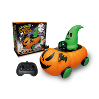 Voiture de course citrouille télécommandée 2,4 G Ju Rong, fantôme gonflable électrique pour enfants, décoration de fête d'Halloween