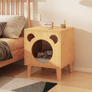 Nouveau design en bois pour chambre de chat et <span class=keywords><strong>chien</strong></span> <span class=keywords><strong>Table</strong></span> de chevet <span class=keywords><strong>Table</strong></span> d'appoint pour chat et <span class=keywords><strong>chien</strong></span> - Product Image 3