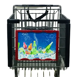 NEW Shopping Trolley A4 Size Advertising Display Board, Trolley Advertising Display With A4 Size Paper