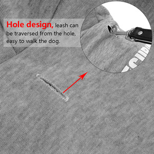 Venta al por mayor Lovely Pet Dog Black Grey Ropa Sudadera con capucha - Product Image 5