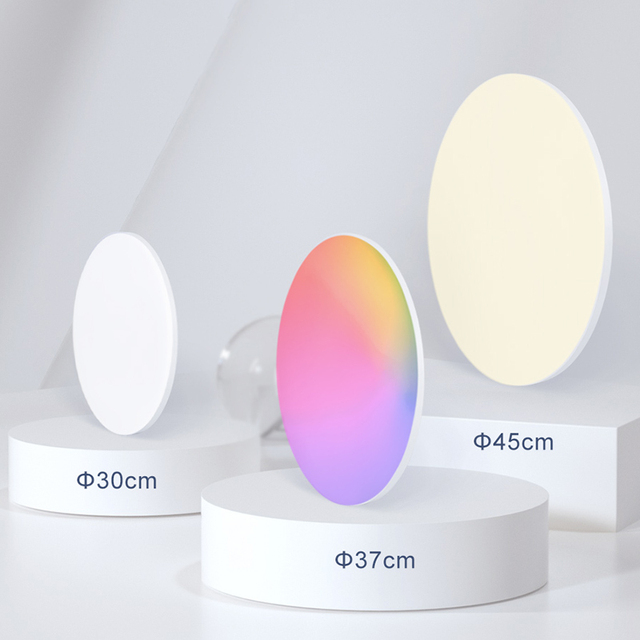 Modern RGB Dimmable LED Ceiling Light 450mm APP & Remote Control Smart Home Lighting CCT for Bedroom Living Room Indoor Fixture