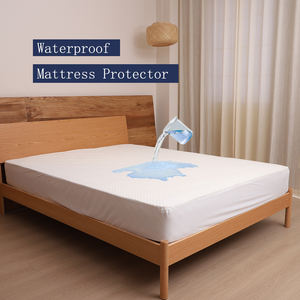 Protège-<span class=keywords><strong>matelas</strong></span> imperméable en polyester jacquard à couche d'air, 250 g/m², 100 % polyester, enduit TPU, jupe tricotée 80 g/m² - Product Image 5