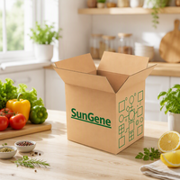 Boîtes rigides écologiques pour l'expédition de bougies en bouteilles de verre divisées, emballage robuste, 24 compartiments, carton ondulé, éponge