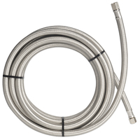 Tuyau flexible en acier inoxydable tressé pour machine à glaçons, connecteur d'alimentation en eau pour réfrigérateur et machine à glaçons