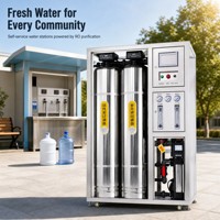 Machine de purification d'eau RO commerciale 1 T/H en acier inoxydable, équipement de traitement d'eau par osmose inverse industrielle OEM ODM