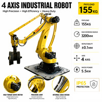 Système robotique de tri automatique de colis à grande vitesse, boîte de vitesses PLC, charge utile de 180 kg, 4 axes, 3200 mm, moteur IP54/IP65, Thinkmotion 0,1 mm