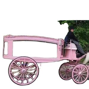 Chariot de transport de cercueil de corbillard de style anglais Chariot à chevaux élégant pour les pompes funèbres - Product Image 6