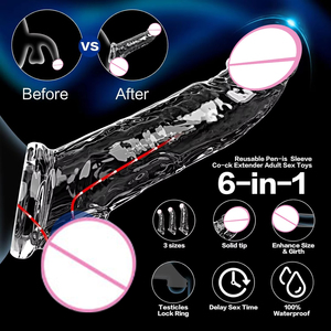 AITT Jouets sexuels pour adultes personnalisé<span class=keywords><strong>s</strong></span>, préservatifs en cristal réutilisables, 100% imperméables, produit de qualité supérieure pour le plaisir - Product Image 3