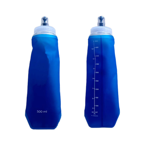 Portable Hydratation Doux TPU PVC Flacon Pailles et Embouchure Couverture Pliable Flexible Courir Cyclisme Sport Bouteille D'<span class=keywords><strong>eau</strong></span> - Product Image 2