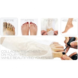 Manufacturer Pre-cut <strong>Toes</strong> Deep Moisturizing Collagen Pedi <strong>Socks</strong> Foot Mask <strong>for</strong> Pedicure Treatment - Product Image 5