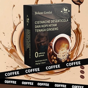 Caffè Nero al Ginseng Cistanche 2g*15pz Senza Zucchero, Caffè Istantaneo Energizzante per il Controllo del Peso, Adatto al Mercato Sanitario - Product Image 4