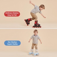 Patins à roulettes pour filles à 4 roues, personnalisables avec logo, respirants, réglables, pour l'entraînement et la location, jouet pour enfants