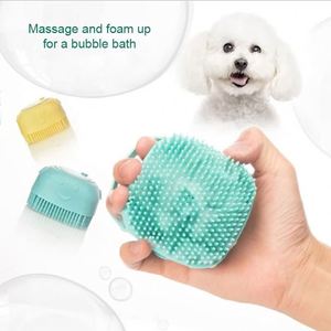 Fast Delivery Dog Bath <b>Brush</b> <b>Pet</b> Shampoo <b>Brush</b> Cat Grooming <b>Brush</b> Color Box Soap Dispenser Soothing Massage <b>Pet</b> Rubber Comb - Product Image 2