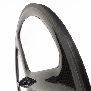 Rueda de carbono <span class=keywords><strong>tubular</strong></span> de 3 radios SOARROCS 700 x 25C de 24.5 mm de ancho, sin cámara, 46 mm de profundidad, 3K brillante, para bicicleta de <span class=keywords><strong>carretera</strong></span> y pista - Product Image 3