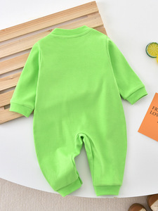 Tutina per Neonati Primavera e Autunno, Abbigliamento Classe A, Puro Cotone, Unisex, Pagliaccetto Senza Cuciture con Spalle Aperte - Product Image 3