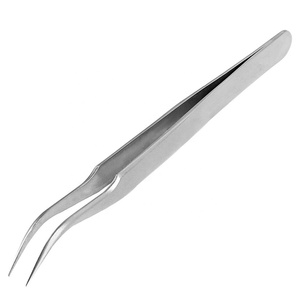 Pinzas de Extensión de Pestañas de Acero Inoxidable Zullo Industries con Etiqueta Privada Personalizada, Punta Puntiaguda, Agarre de Diamante de 90 Grados para - Product Image 4