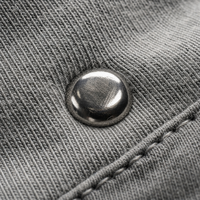 Sweat à capuche zippé RAMAX 450GSM épais délavé à l'acide avec rivets sur les manches, style Y2K Streetwear pour hommes, personnalisable, vente en gros, mode OEM