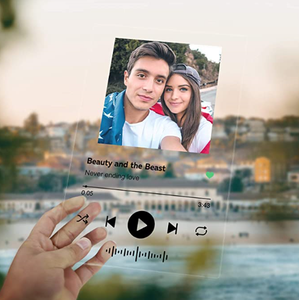 Couverture d'album en verre acrylique <span class=keywords><strong>Spotify</strong></span> personnalisé, pour les femmes hommes cadeaux d'anniversaire de la saint-valentin - Product Image 4