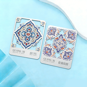 Silvery Metal Custom Plated Bookmark with Transparent Lacquer Reusable Educational Gift for Novelty and Custom Design