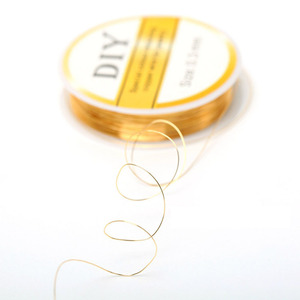 Filo di Rame Placcato Oro 18K 0,3-1mm per Gioielli Fai-da-Te, Catene Metalliche Intrecciate a Mano Marca MENGXUN - Product Image 2
