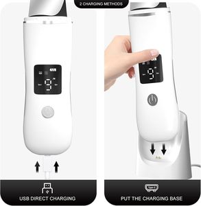 Esfoliador <span class=keywords><strong>Facial</strong></span> de Aço Inoxidável Removedor de Cravos 4 Modos Elétrico Portátil Ion Import EMS Máquina de Esfoliação <span class=keywords><strong>Facial</strong></span> Sonic - Product Image 1