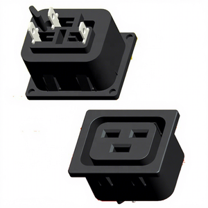 หัวต่อไฟฟ้า Huaconn 20A 250V IEC 60320 C19 แบบตัวเมีย พร้อมขั้วต่อเร็ว 6.3 มม. รุ่น HC-77 ได้รับการรับรองมาตรฐาน UL <span class=keywords><strong>CSA</strong></span> - Product Image 1