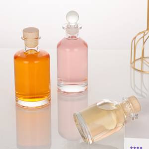 Bouteille de vin vide transparente de 200 ml pour jus de fruits, vin artisanal, boisson, avec bouchon – Vente en gros - Product Image 2