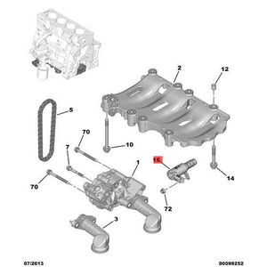 OE 9815631580 électrovanne de pression d'huile pour <span class=keywords><strong>Citroen</strong></span> <span class=keywords><strong>DS4</strong></span> Peugeot 3008 Vauxhall 1.6 2.0 <span class=keywords><strong>HDi</strong></span> - Product Image 2