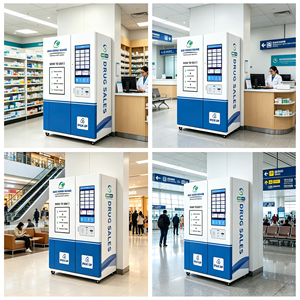 Factory Price Medicine Vending Machine 32 Inch 369-Lane Smart Vending Terminal 24 Hours 4G/<b>Wifi</b> Pharmacy Kiosk For Public Place - Product Image 6
