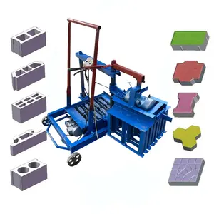 砖机最便宜价格移动式小型混凝土空心实心水泥柴油机砌块机