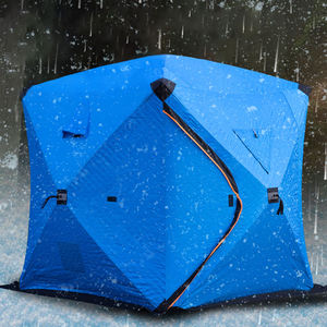 Vente flash : <span class=keywords><strong>Tente</strong></span> <span class=keywords><strong>de</strong></span> camping portable 240 x 240 cm, double couche, pour l'hiver et la pêche sur glace - Product Image 5