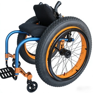 <span class=keywords><strong>Silla</strong></span> <span class=keywords><strong>de</strong></span> <span class=keywords><strong>Ruedas</strong></span> Manual Plegable con <span class=keywords><strong>Ruedas</strong></span> Grandes Todoterreno <span class=keywords><strong>para</strong></span> Nieve y <span class=keywords><strong>Playa</strong></span>, con Amortiguador, Certificación CE, Garantía <span class=keywords><strong>de</strong></span> 1 Año - Product Image 4