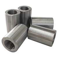 Connecteur de barres d'armature en acier au carbone de haute qualité, durable, à filetage parallèle, conception industrielle pour la construction extérieure