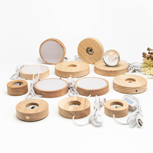 In legno LED di cristallo di vetro luce di <span class=keywords><strong>Base</strong></span> con 3D di <span class=keywords><strong>arte</strong></span> in resina Laser Design moderno dimmerabile luce calda <span class=keywords><strong>per</strong></span> la casa & PC USB alimentato - Product Image 2