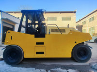 Compacteur à double tambour diesel 20-30 tonnes avec pneus en caoutchouc, moteur Cummins, roulement et engrenage - Faible coût d'entretien