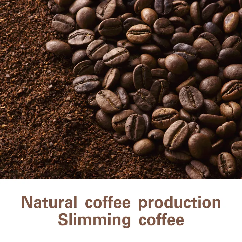 Penjualan pabrik OEM produk berat longgar suplemen detoks enzim kopi instan mendukung metabolisme kopi pelangsing penurunan berat badan