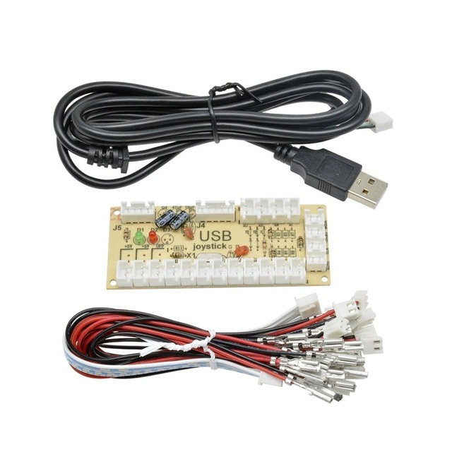 USB Arcade Joystick Circuit Board DIY Chip Board PC Joystick Control Fighting Machine Game Console