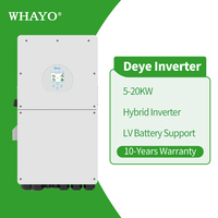 Kit Solar Fuera de Red Whayo de 5kW Deye para la UE, Trifásico 380V/400V con Batería LiFePO4 de 20kWh, Sistema Completo de Almacenamiento de Energía para el Hogar