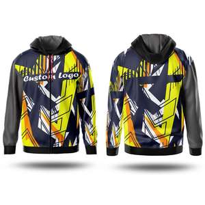 Custom Logo Full Zip Hoodie For Men Winter Warm <b>Fleece</b> Hooded <b>Jacket</b> Streetwear Unisex Bulk Wholesale OEM ODM - Product Image 3