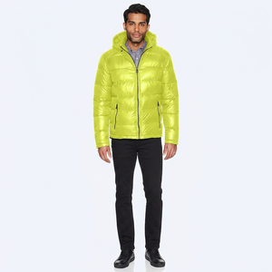 Winter Puffer Jacket Hot Sell Plus Size Custom Logo Stand Solid Color Men's Canvas <b>Bubble</b> <b>Coats</b> Breathable Quick Dry High Street - Product Image 1
