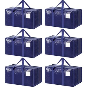 <span class=keywords><strong>Bolsas</strong></span> de <span class=keywords><strong>Mudanza</strong></span> Extra Grandes Resistentes, Bolsa con Cierre de Polipropileno Tejido Resistente para Almacenamiento - Product Image 1