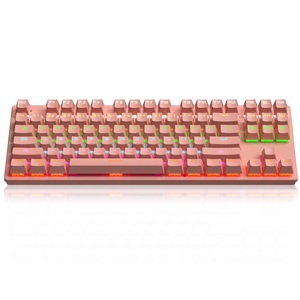 Oem Odm Fabriek Prijs 87 Toetsen Roze Aangepaste Layout Mechanische Toetsenbord Rgb Backlit Gaming Toetsenbord K300 - Product Image 5